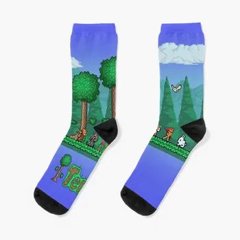 Terraria - Juego Indie Calcetines Divertidos calcetines de hombre calcetines de deporte de las Mujeres de medias de compresión