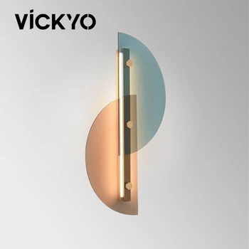 VICKYO Modernos LED Luces de Pared de Lujo de la Decoración del Hogar Arte de la Pared de Accesorio de Iluminación Para el Dormitorio Lámparas de Cabecera Sofá de la Sala de la Pared