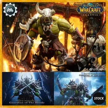 MITHRIL ACCIÓN Guardián de La Horda De World of Warcraft Thrall Modelo de juego Warcraft Orcos de La Horda cacique Muebles Modelo de Juguete