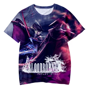 Verano de Bloodborne Camisetas Juego de la Impresión 3D de la Ropa de las Mujeres de los Hombres de Moda Casual Camiseta de gran tamaño Harajuku Niños Camisetas Tops Ropa