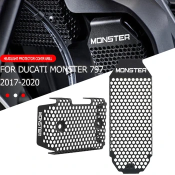 La motocicleta del CNC PARA la Ducati Monster 797 2020-2017 MONSTRUO 797 MÁS 2018 2019 2020 Rectificador de la Guardia Enfriador de Aceite de la Cubierta de la protección de Protector