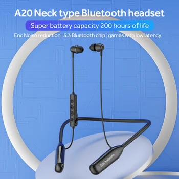 Cuello de Deportes auricular Bluetooth Inalámbrico de Cuello de oreja ENC cancelación de ruido de alta fidelidad de Baja latencia en la oreja los auriculares libre de dolor