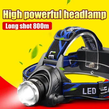 Super Potente Sensor de Faros USB Recargable LED Linterna Linterna 18650 de Pesca de la Cabeza de la Linterna de Camping Impermeable de la Lámpara de Cabeza