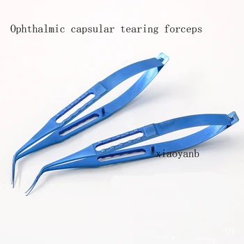 Plástica cosmética instrumentos microscópicos herramientas de Curva de Ángulo de Huff aleación de titanio ophthalmic capsulorrhoidal fórceps