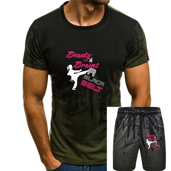 La Belleza De Los Cerebros De Cinturón Negro De Karate T-Shirt De Artes Marciales Camisetas