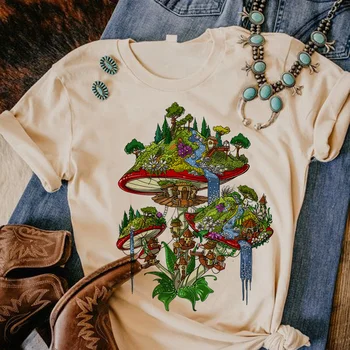 Las Setas mágicas Extranjero Psicodélico camisetas de las mujeres del diseñador de la camiseta de chica harajuku anime ropa streetwear