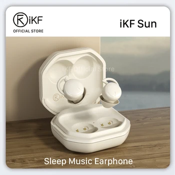 iKF Sol Invisible Sueño Auriculares Auriculares Inalámbricos más pequeño, más Ligero Pequeña con Cancelación de Ruido auriculares para Dormir Tranquilo en la Comodidad
