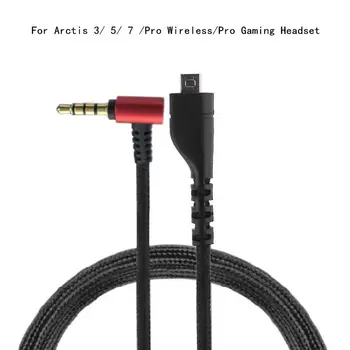 Flexible de 3.5 mm Aux Cable de los Auriculares para Arctis 3 5 7 Cable del Auricular de Repuesto