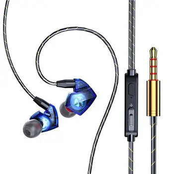 Conexión de cable de Auriculares Cable de los Auriculares de Juegos de Suministros Estéreo Duradera Práctica de Footing Alambre controlado por el Teléfono Móvil