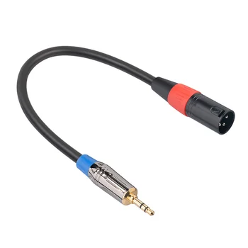 3-Pin XLR Plug 6.35 Mm Adaptador de Enchufe Macho Enchufe del Cable de Audio Estéreo Adaptador de Micrófono para Mezclador Amplificador de Altavoz