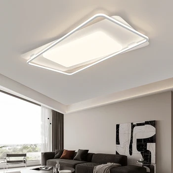 Sala de estar de los Accesorios de Iluminación 3 Cambio de Color, Atenuación Inteligente LED de Luz de Techo Moderna Atmosférica Ultra-delgada Dormitorio Lámparas