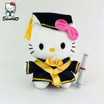 Kawaii De Hello Kitty De Graduación De La Felpa Muñecas Juguetes De Sanrio Hello Kitty Suave Stufffed Plushies Lindo Núcleo De La Decoración De La Habitación De Regalos De Graduación