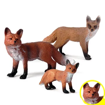 3 Pcs Niños Mini Juguetes Modelo Animal Juguetes Salvaje en Miniatura Niños Jugando Realista de la Diversión de pequeños de animales de Plástico