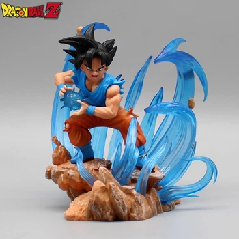 Dragon Ball Blue Coat Kamepai Vapor De Onda Daño De Batalla De La Onda De Choque Goku Cabello Negro Wcf Super Saiyajin Figura Modelo De Decoración De Regalo