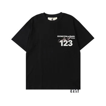 Rebelde a la deriva LOGOTIPO Vintage RRR123 Suelto Oversize de Verano de la Moda Streetwear T-shirt camiseta tops hombres
