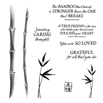 Bambú de la Belleza de valor de marca de las Ramas de Bambú Bosque de Sentimientos Claros Sellos Para el BRICOLAJE Scrapbooking Manualidades Tarjetas, Haciendo 2021 Nuevo