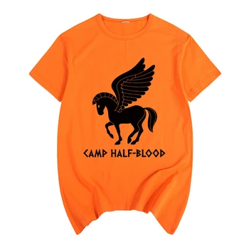 campamento media sangre Percy Jackson Volando HorsePendant Long Island Sound en el Verano de impresión T-shirt de Algodón para Hombres camiseta de Nueva CAMISETA de las mujeres