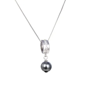 Lefei de la Joyería s925 Plata de la Moda de Moda Elegante de Lujo de Diamantes Colgante de Perlas Collares Para las Mujeres del Partido de la Boda Encantos Regalos