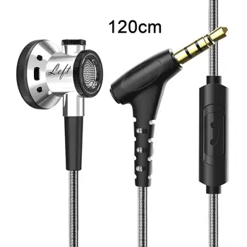 Conexión de cable de Auriculares Transmisión Estable de 3,5 mm Anti-interferencia Cable de los Auriculares Acogedor 20-20000Hz En la oreja los Auriculares de Teléfono de Suministro