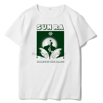 Sun Ra Espacio Es El Lugar de Jazz Funk Gratis gráfica camisetas de gran tamaño t-shirt de Manga Corta T-Shirt de Verano Harajuku ropa de hombre
