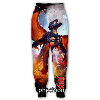 phechion Nueva Moda de los Hombres/de las Mujeres ARIA de la Banda Impresos en 3D Pantalones Casuales Novedad Streetwear Hombres Sueltos Pantalones Deportivos Q02